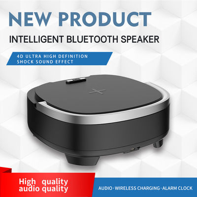 Relógio de alarme multifuncional carregador de telefone Bluetooth alto-falante 15W com luz noturna