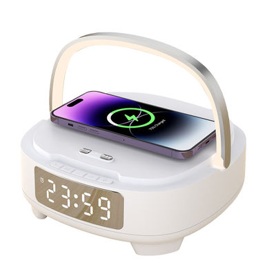 Porta-vozes ABS Bluetooth Qi Charger 4.2 Versão Com Relógio Alarme