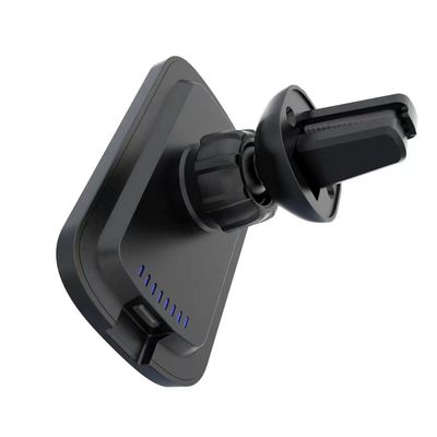 Carregador de carro compatível, carregador de carro Qi magnético 10W