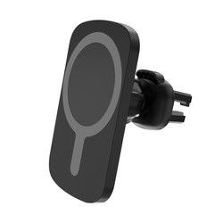 Carregador de carro compatível, carregador de carro Qi magnético 10W
