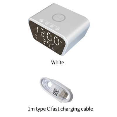 Iphone Use Qi Carregamento sem fio Alarme Relógio de aprovação da FCC Display de temperatura