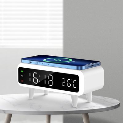 Display LED Qi Alarme sem fio, Carregador sem fio compatível Qi