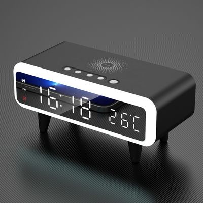 Display LED Qi Alarme sem fio, Carregador sem fio compatível Qi