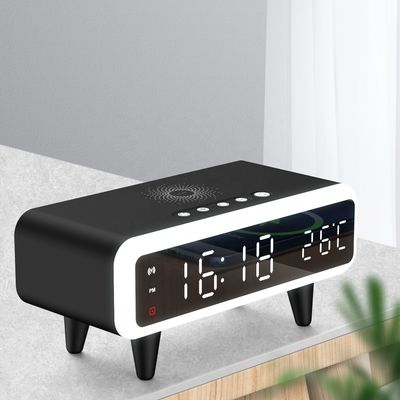 Display LED Qi Alarme sem fio, Carregador sem fio compatível Qi