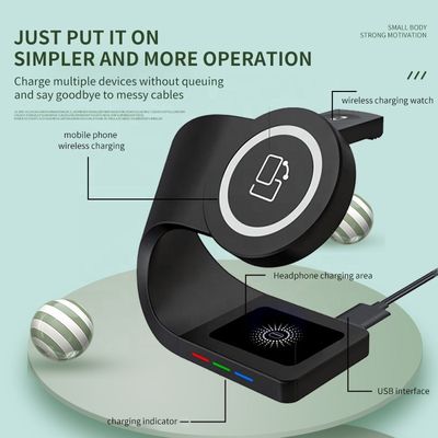 Inteligente Magnético 4 em 1 Carregador Rápido 10W Multi Função Para Android