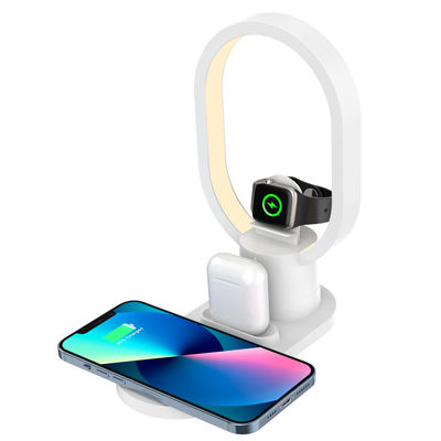 Carregador sem fio multifuncional magnético LED Airpods Iphone Usar relógio