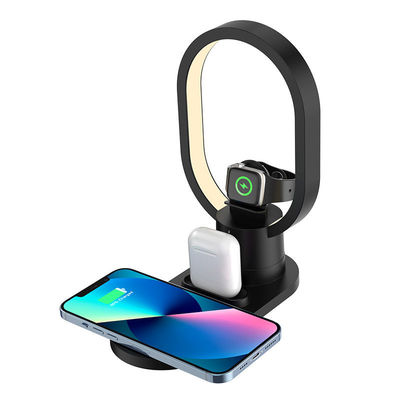 Sensor inteligente carregador sem fio multifuncional 4 em 1 desktop para Airpods