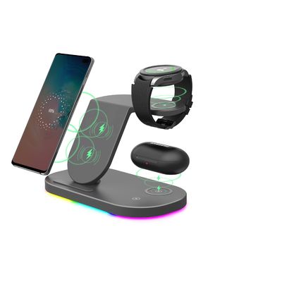 PC Incandescente Indução Multifuncional Carregador Sem Fio Utilização de telefone Tipo C Port