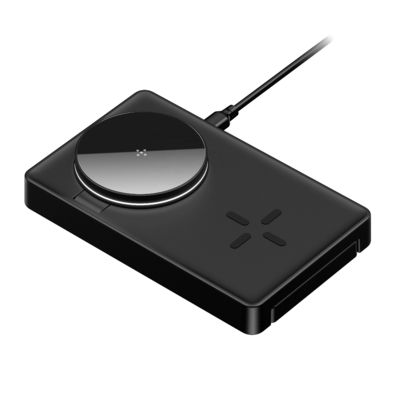 Carregador sem fio Qi 3 em 1, base de carregamento sem fio para Iphone 9V