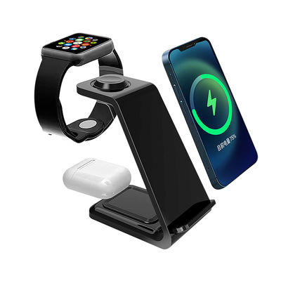 Multifunção Qi 3 In 1 15w Carregador sem fio Para Iphone Iwatch Tipo de suporte de telefone