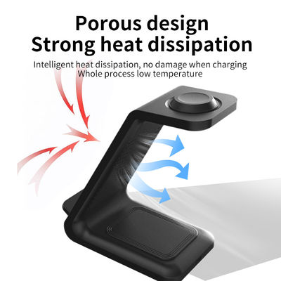 Multifunção Qi 3 In 1 15w Carregador sem fio Para Iphone Iwatch Tipo de suporte de telefone