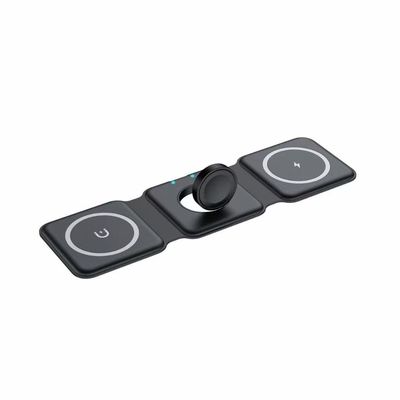 Carregador sem fio de 3 em 1, de 15w.