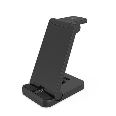 Carregador sem fio portátil 3 em 1 Multifuncional Qi 15w Carregamento rápido
