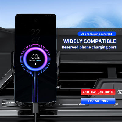 Air Vent Samsung Qi carregador de carro sem fio Monte 10W carregamento rápido