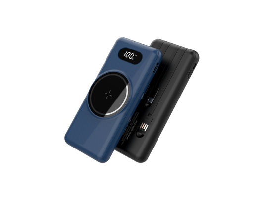 FCC aprovação Carregador de telefone portátil sem fio leve Banco de energia 15W magnético