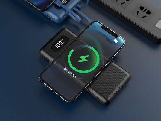 FCC aprovação Carregador de telefone portátil sem fio leve Banco de energia 15W magnético