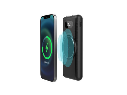 Carregadores de telefones móveis de reserva habilitados para Qi 5V Supercorrente magnética