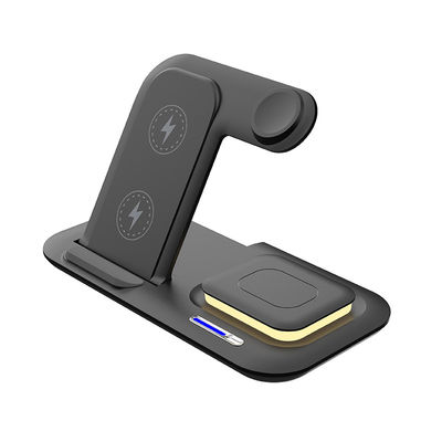 ABS Qi magnético de carregamento rápido Stand de carregamento sem fio 9V para Apple