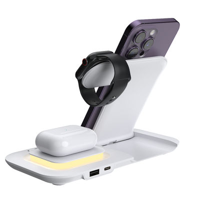 ABS Qi magnético de carregamento rápido Stand de carregamento sem fio 9V para Apple