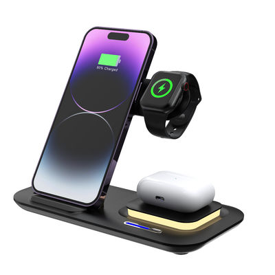 Multiplos dispositivos Qi Carregador sem fio Dock Stand 267g Para telefone móvel