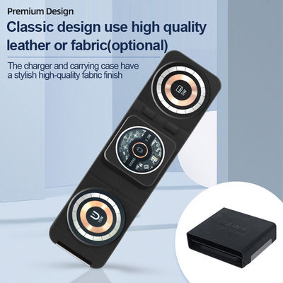 Pad de carregamento sem fio de carregamento rápido ABS magnético, carregador sem fio circular 107g