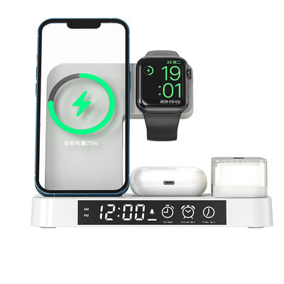 ABS Fast Qi Wireless Charging Stand Magnético com cabo USB
